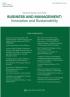 Business and Management: Innovation and Sustainability