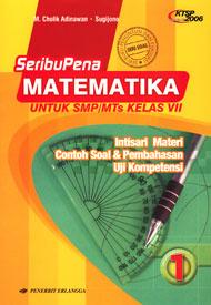 Seribupena Matematika Untuk Smpmts Kelas Vii Ktsp 2006 Jilid 1